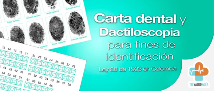 Carta dental y dactiloscopia para identificacion